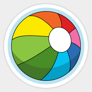 Colorful Beach Ball Sticker